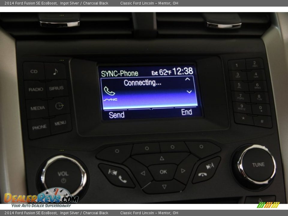 2014 Ford Fusion SE EcoBoost Ingot Silver / Charcoal Black Photo #12