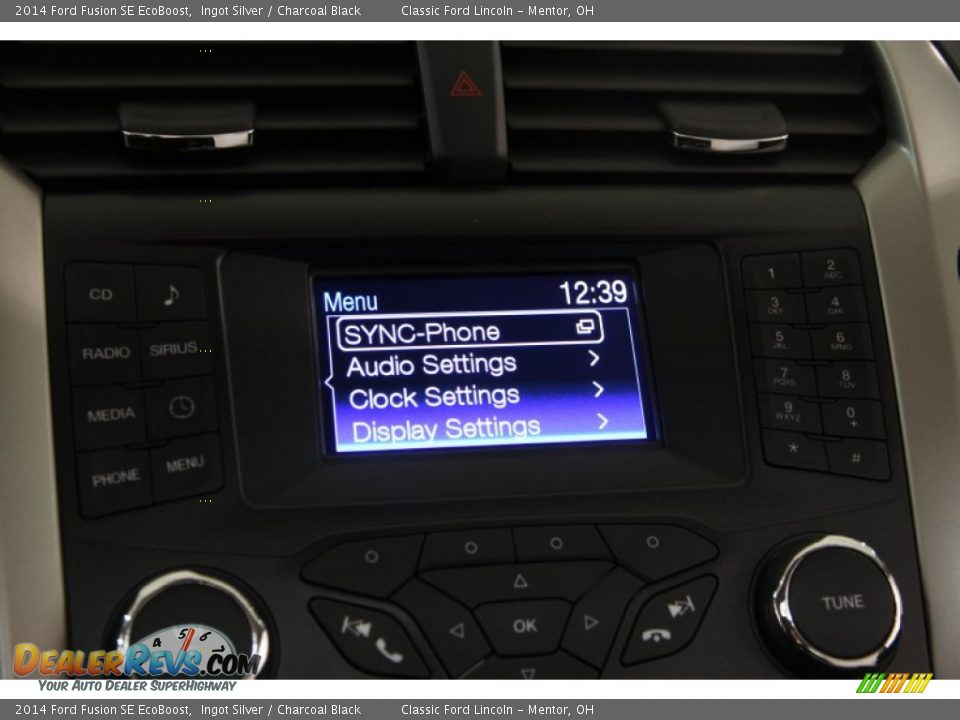 2014 Ford Fusion SE EcoBoost Ingot Silver / Charcoal Black Photo #15