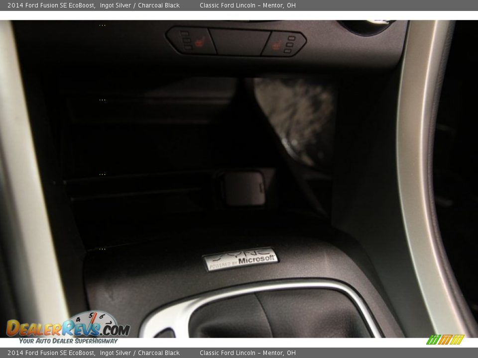 2014 Ford Fusion SE EcoBoost Ingot Silver / Charcoal Black Photo #17