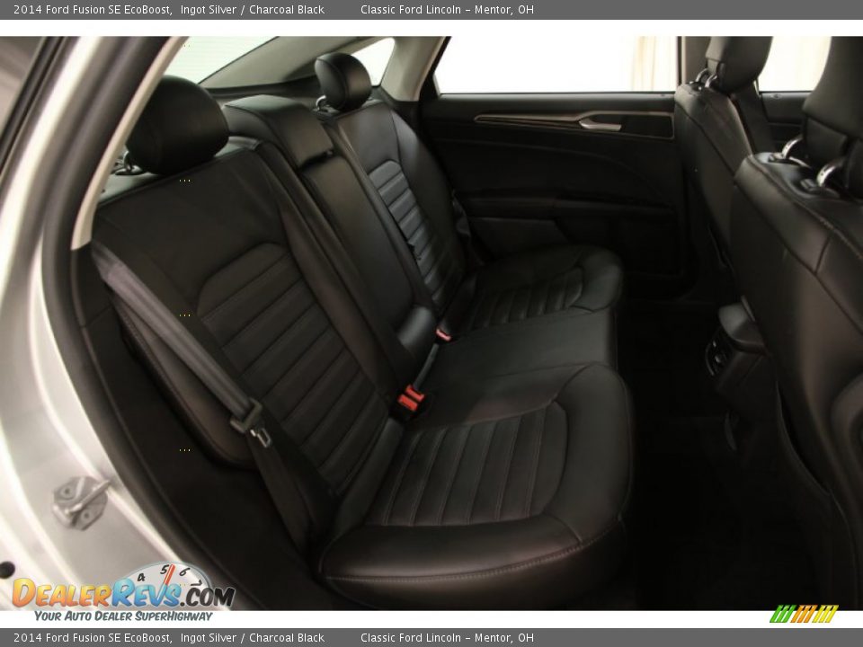 2014 Ford Fusion SE EcoBoost Ingot Silver / Charcoal Black Photo #19