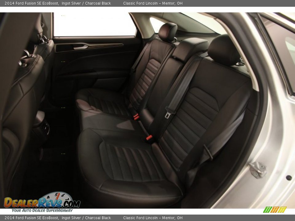 2014 Ford Fusion SE EcoBoost Ingot Silver / Charcoal Black Photo #20