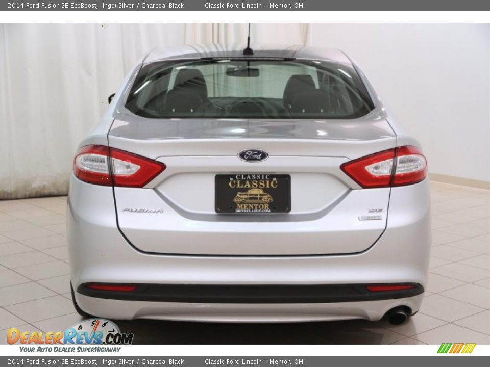 2014 Ford Fusion SE EcoBoost Ingot Silver / Charcoal Black Photo #21