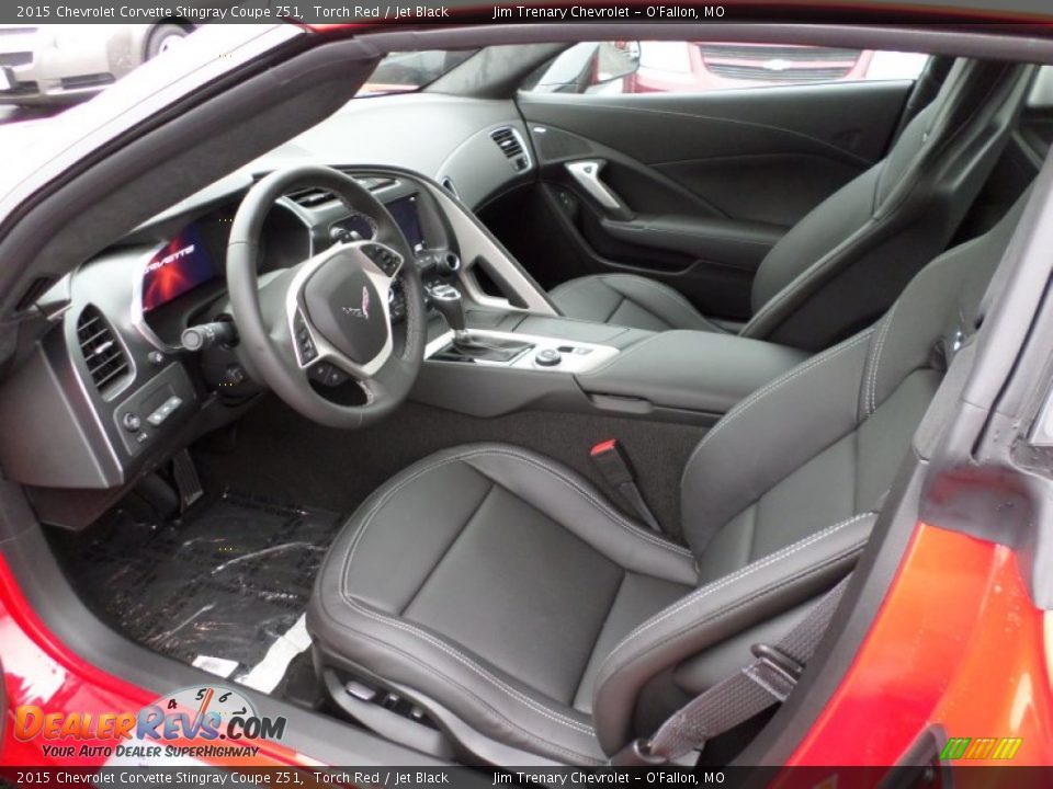 Jet Black Interior - 2015 Chevrolet Corvette Stingray Coupe Z51 Photo #21