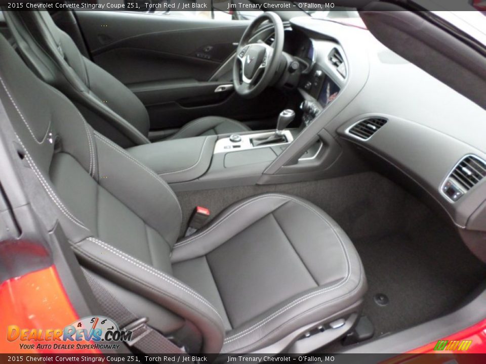 Jet Black Interior - 2015 Chevrolet Corvette Stingray Coupe Z51 Photo #23