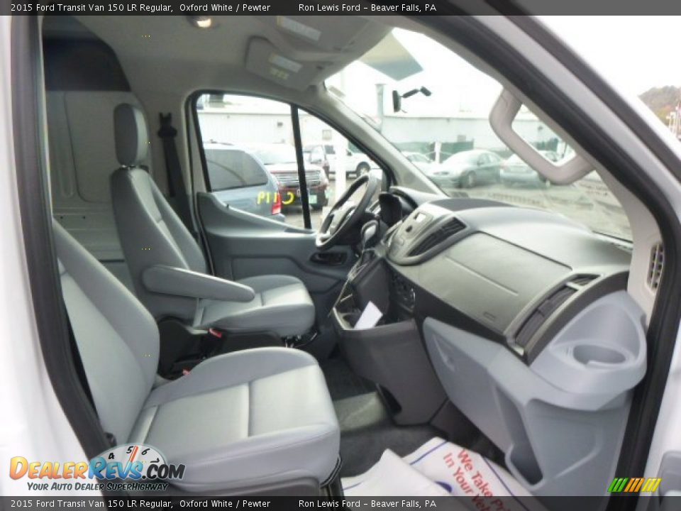 2015 Ford Transit Van 150 LR Regular Oxford White / Pewter Photo #12