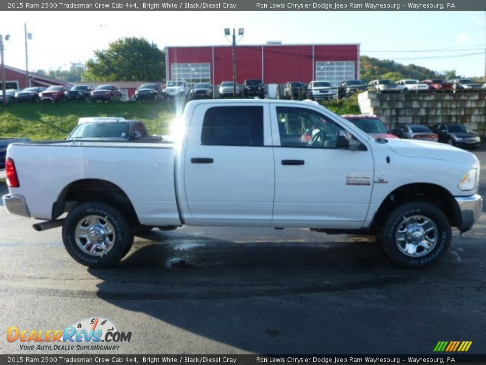 2015 Ram 2500 Tradesman Crew Cab 4x4 Bright White / Black/Diesel Gray Photo #7