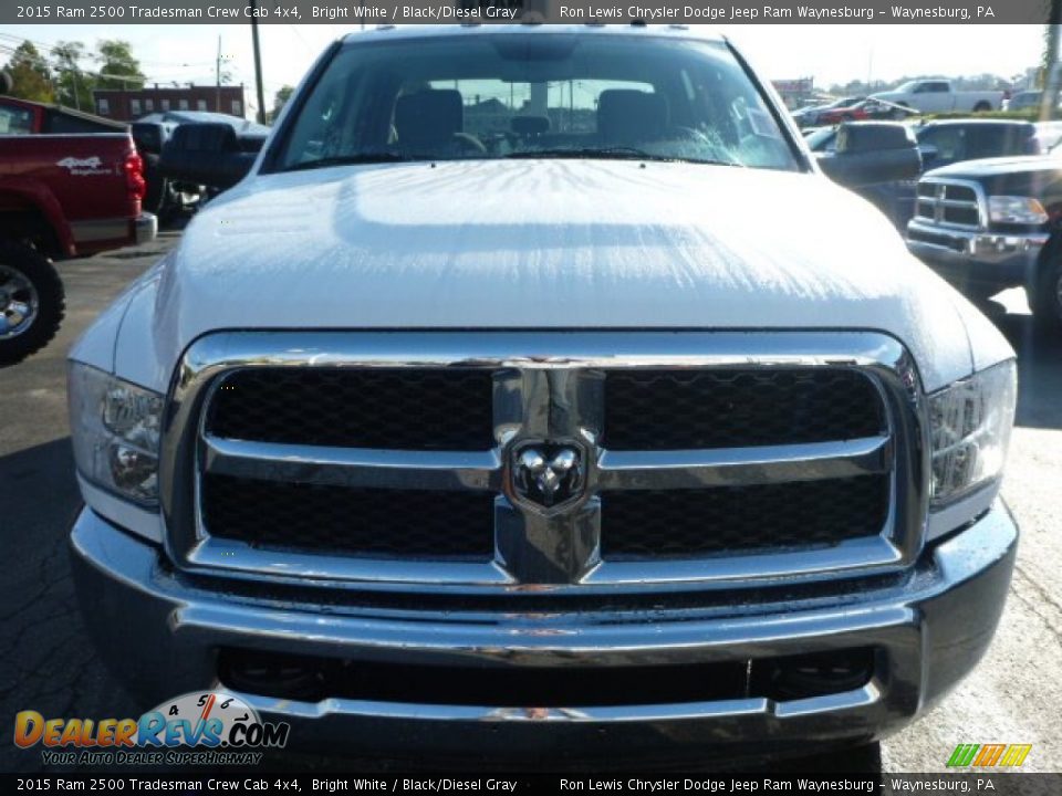 2015 Ram 2500 Tradesman Crew Cab 4x4 Bright White / Black/Diesel Gray Photo #8