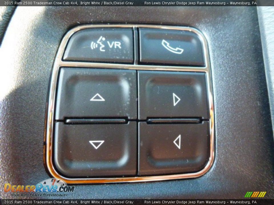 2015 Ram 2500 Tradesman Crew Cab 4x4 Bright White / Black/Diesel Gray Photo #14