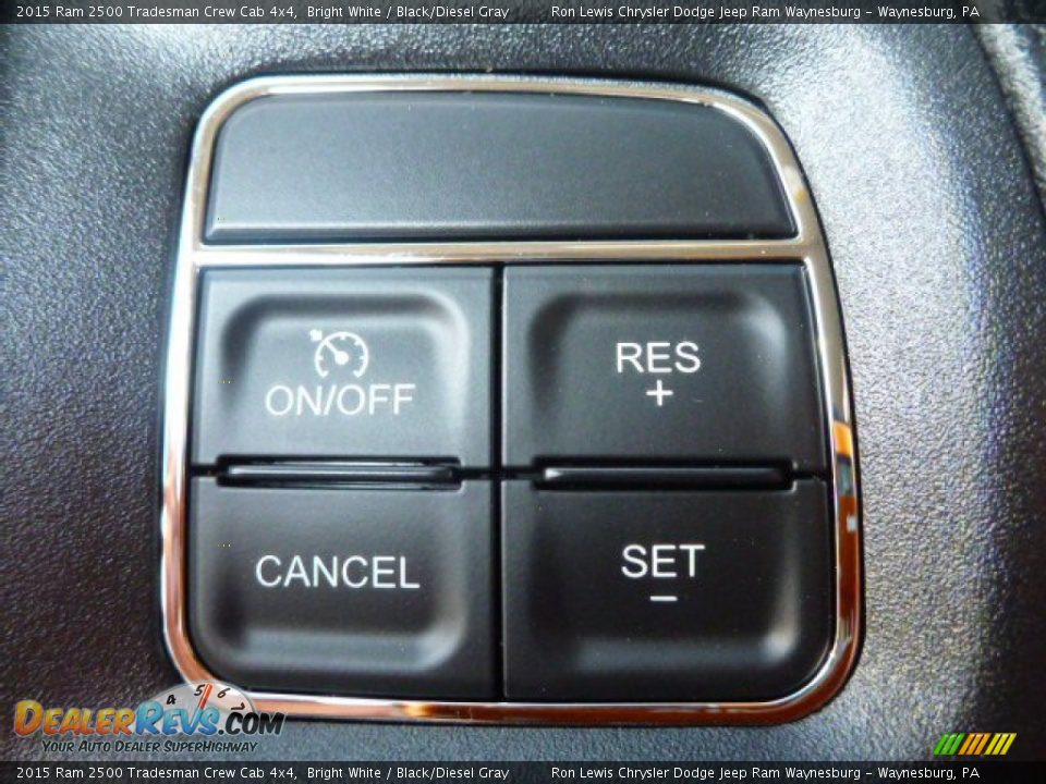 2015 Ram 2500 Tradesman Crew Cab 4x4 Bright White / Black/Diesel Gray Photo #15