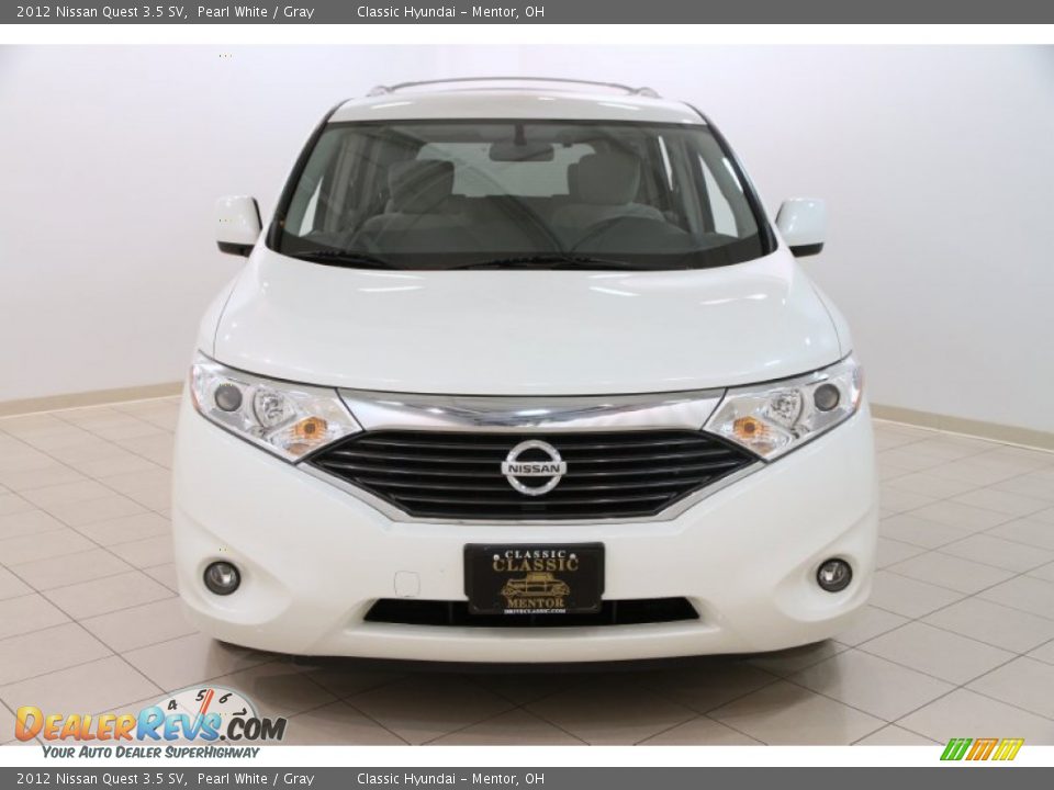 2012 Nissan Quest 3.5 SV Pearl White / Gray Photo #2