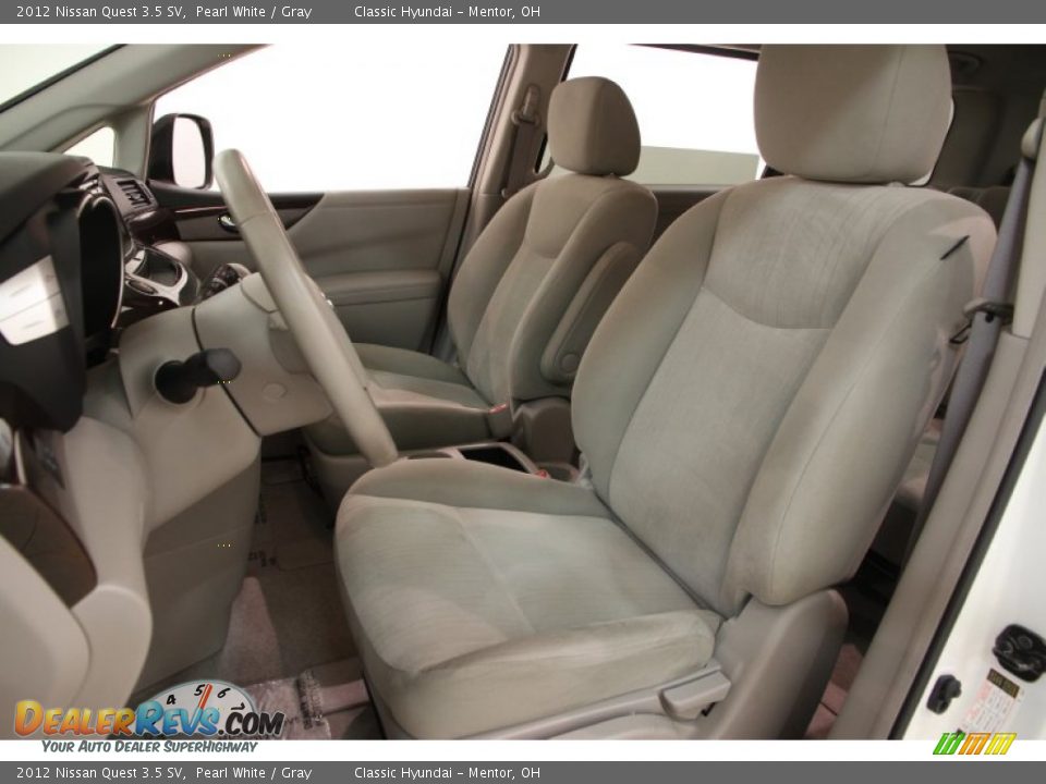 2012 Nissan Quest 3.5 SV Pearl White / Gray Photo #6