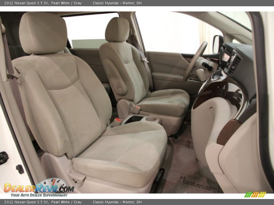 2012 Nissan Quest 3.5 SV Pearl White / Gray Photo #15