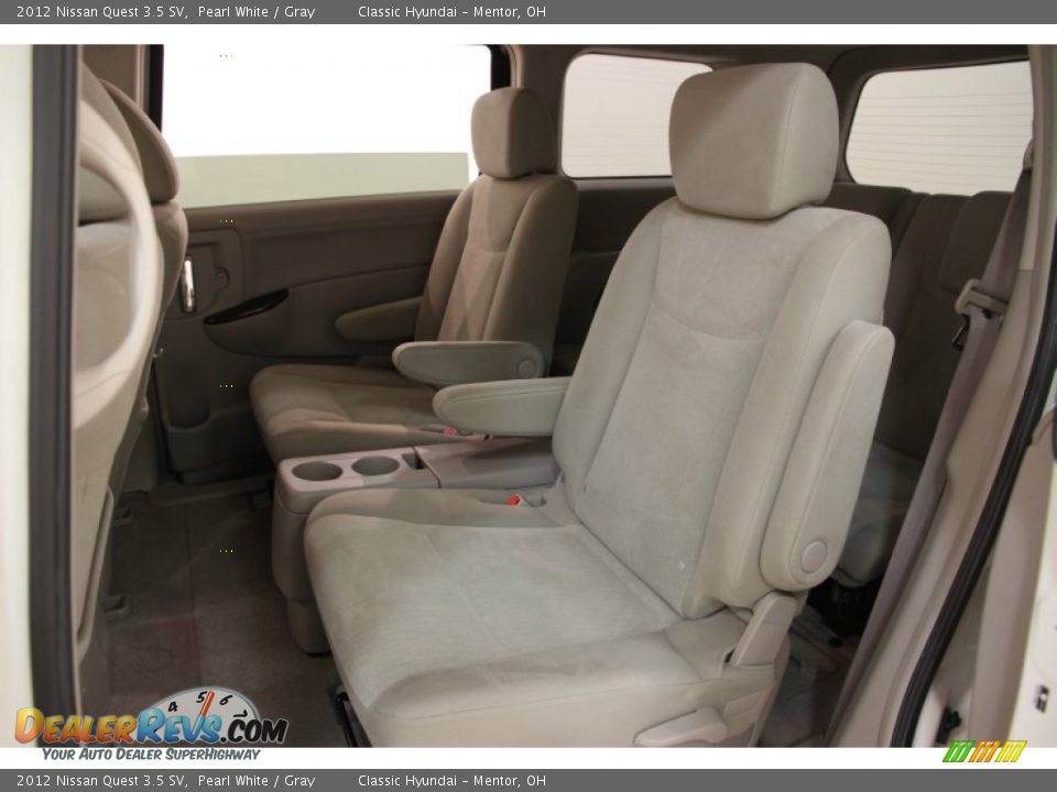 2012 Nissan Quest 3.5 SV Pearl White / Gray Photo #17