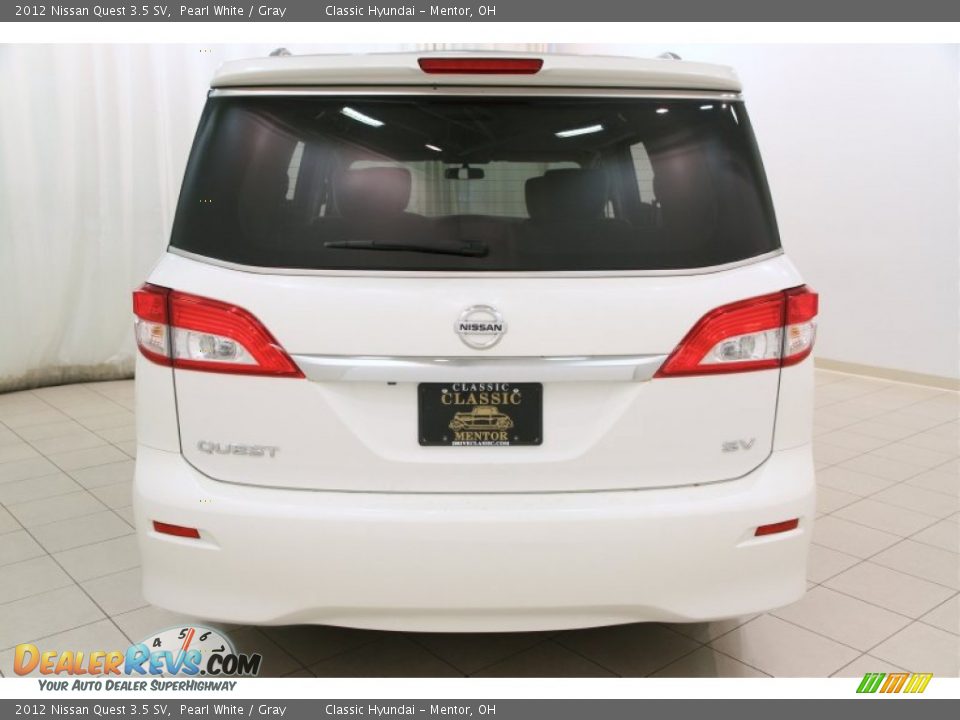2012 Nissan Quest 3.5 SV Pearl White / Gray Photo #19
