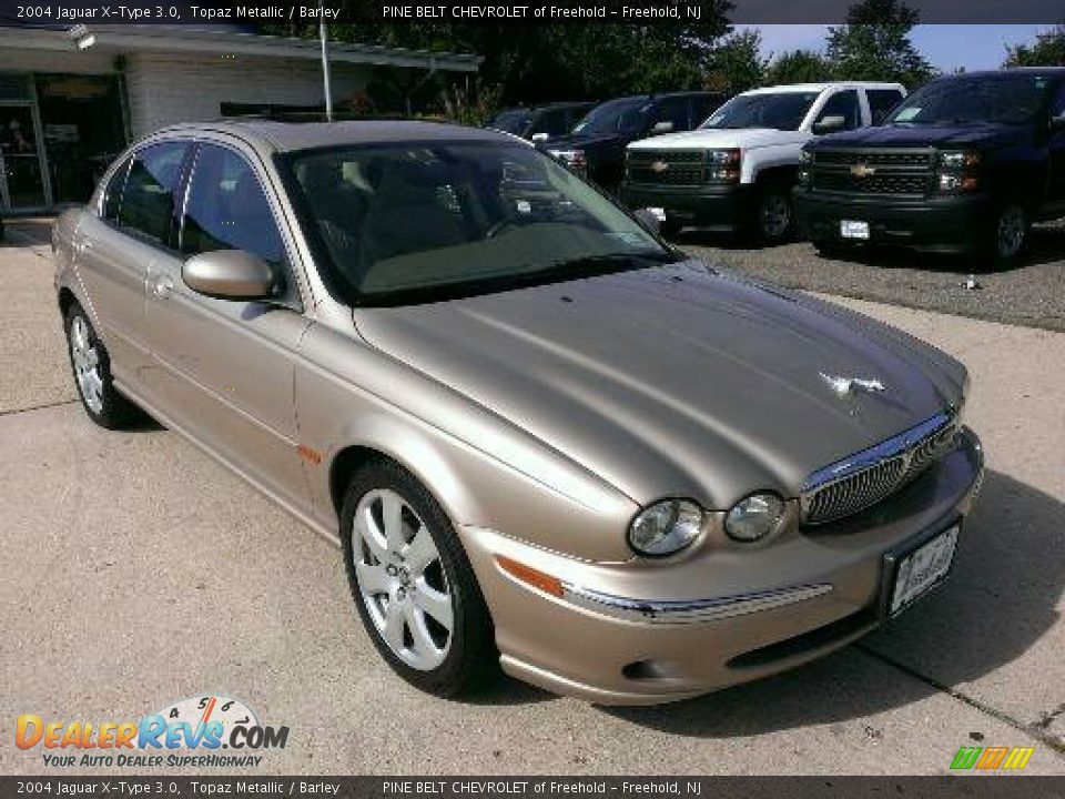 2004 Jaguar X-Type 3.0 Topaz Metallic / Barley Photo #3