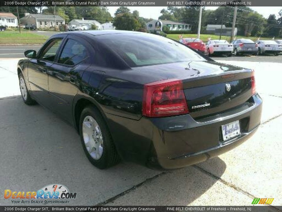 2006 Dodge Charger SXT Brilliant Black Crystal Pearl / Dark Slate Gray/Light Graystone Photo #7