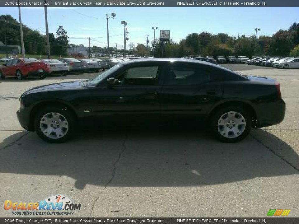 2006 Dodge Charger SXT Brilliant Black Crystal Pearl / Dark Slate Gray/Light Graystone Photo #8