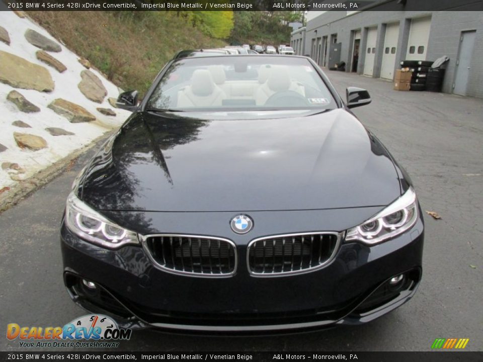 2015 BMW 4 Series 428i xDrive Convertible Imperial Blue Metallic / Venetian Beige Photo #8
