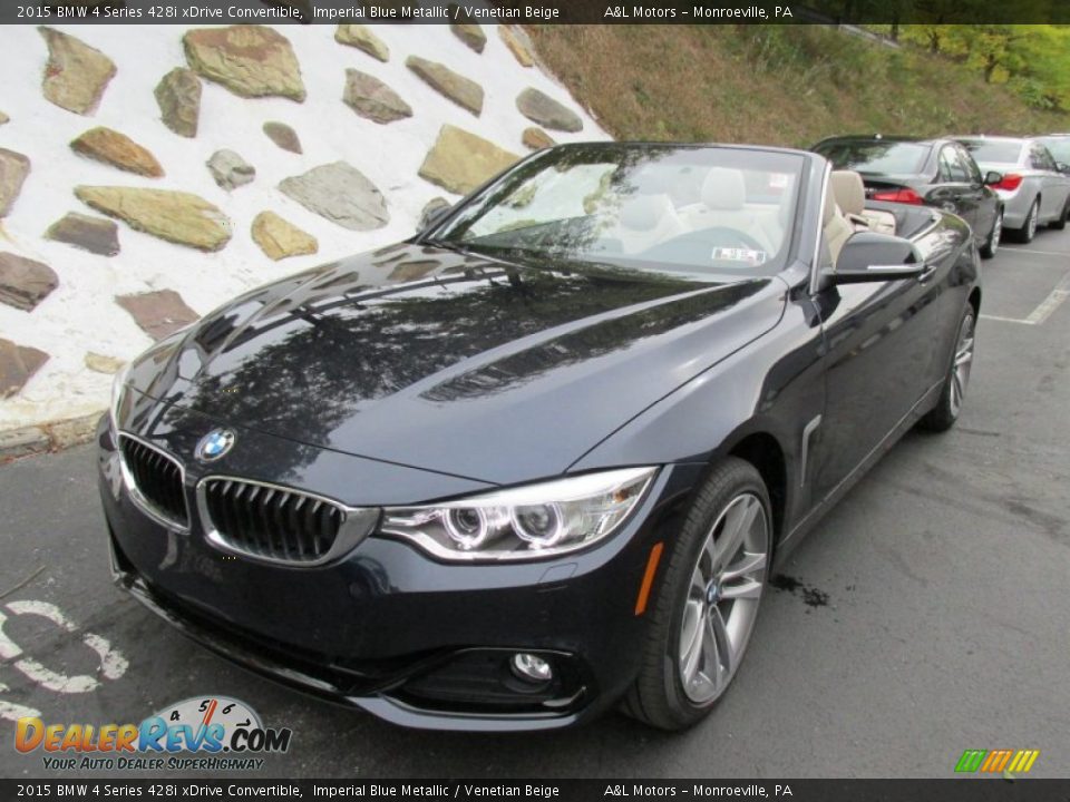Front 3/4 View of 2015 BMW 4 Series 428i xDrive Convertible Photo #9