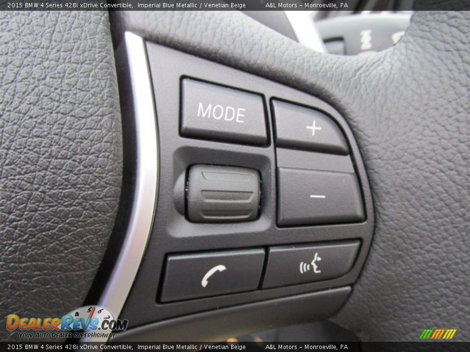 Controls of 2015 BMW 4 Series 428i xDrive Convertible Photo #17