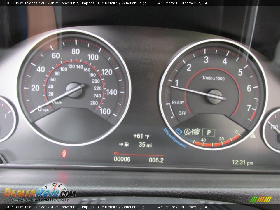 2015 BMW 4 Series 428i xDrive Convertible Imperial Blue Metallic / Venetian Beige Photo #20