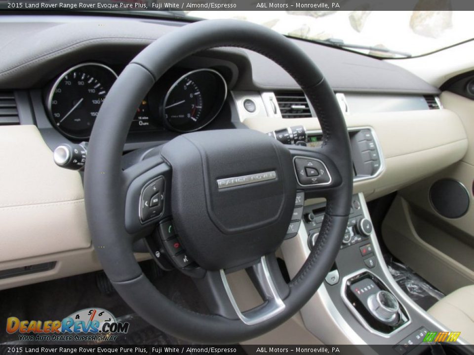 2015 Land Rover Range Rover Evoque Pure Plus Fuji White / Almond/Espresso Photo #14