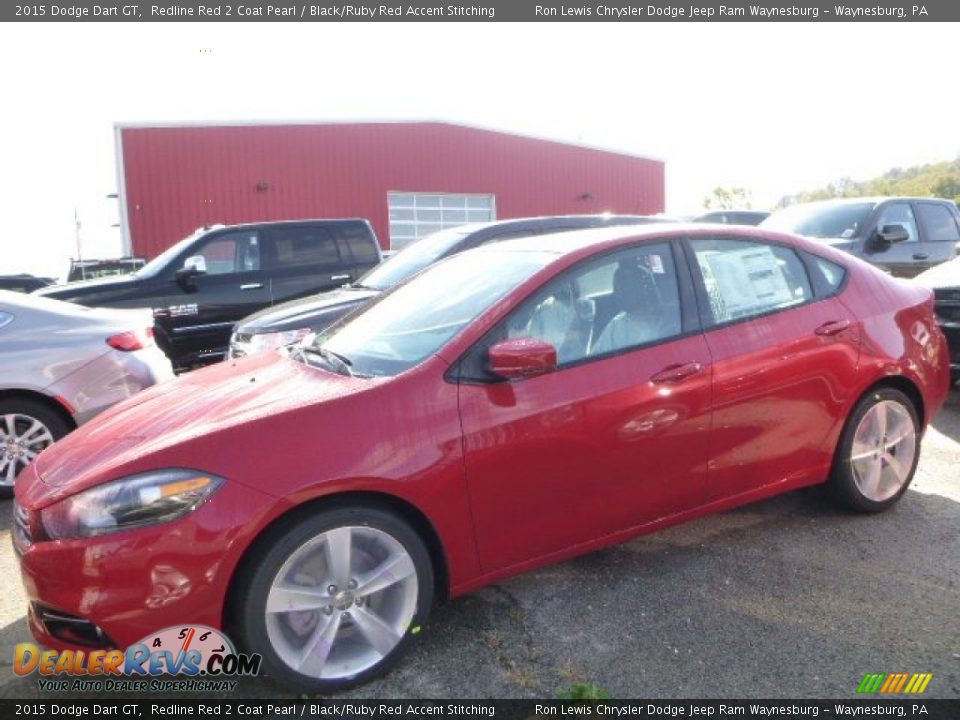 2015 Dodge Dart GT Redline Red 2 Coat Pearl / Black/Ruby Red Accent Stitching Photo #1