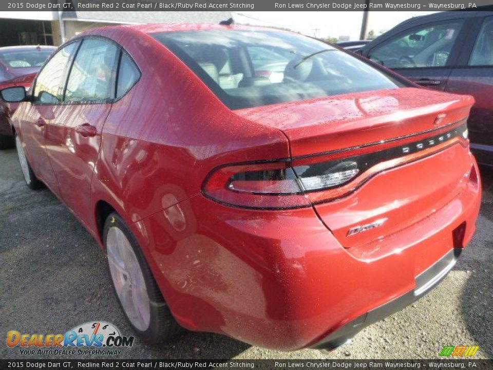 2015 Dodge Dart GT Redline Red 2 Coat Pearl / Black/Ruby Red Accent Stitching Photo #2