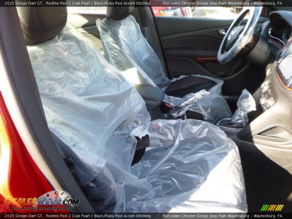 2015 Dodge Dart GT Redline Red 2 Coat Pearl / Black/Ruby Red Accent Stitching Photo #7