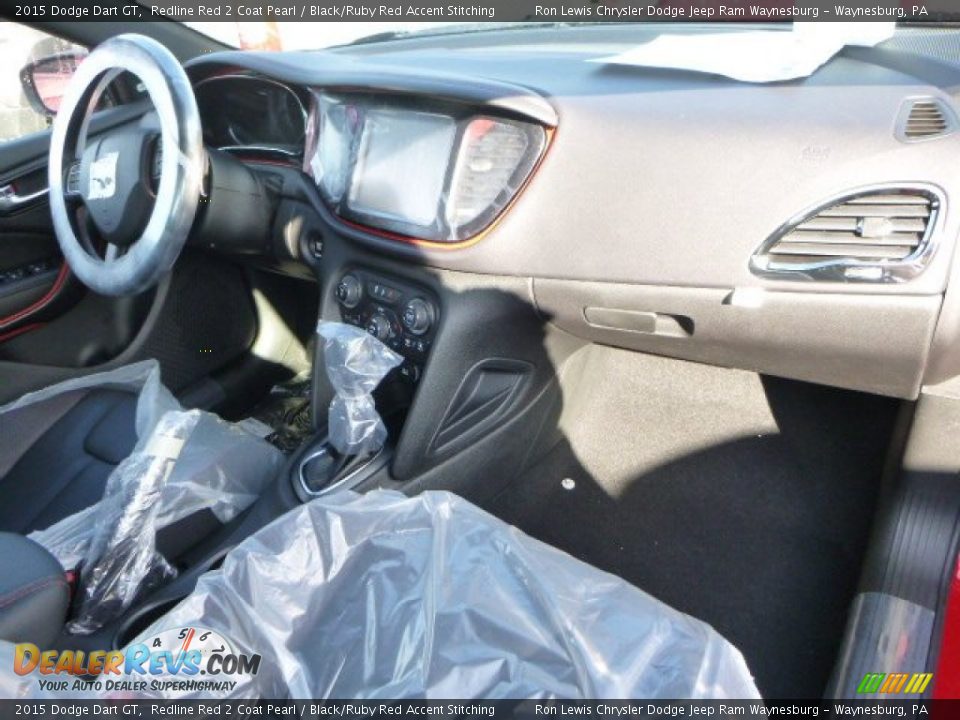 2015 Dodge Dart GT Redline Red 2 Coat Pearl / Black/Ruby Red Accent Stitching Photo #8