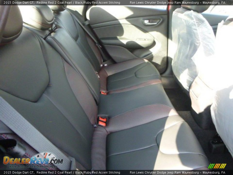 2015 Dodge Dart GT Redline Red 2 Coat Pearl / Black/Ruby Red Accent Stitching Photo #10
