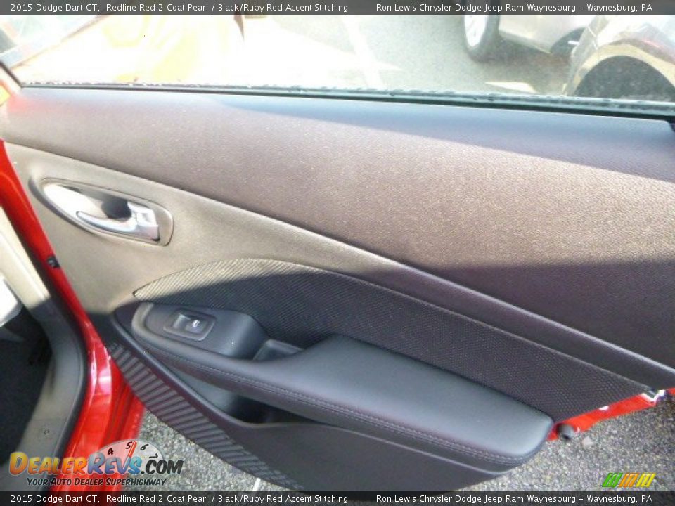 2015 Dodge Dart GT Redline Red 2 Coat Pearl / Black/Ruby Red Accent Stitching Photo #11