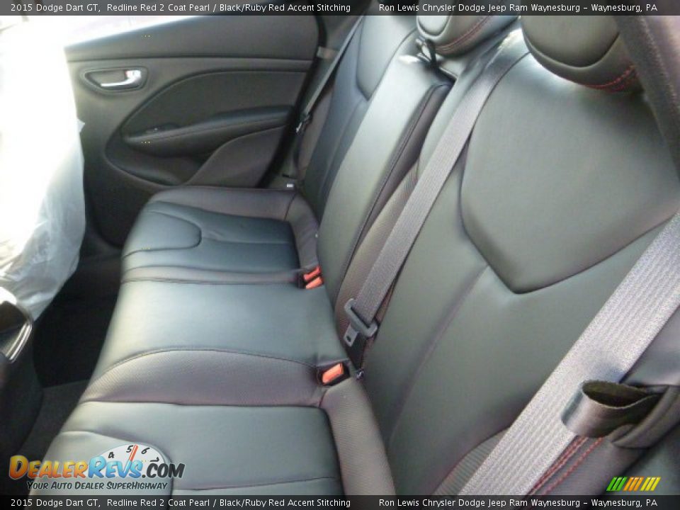 2015 Dodge Dart GT Redline Red 2 Coat Pearl / Black/Ruby Red Accent Stitching Photo #13