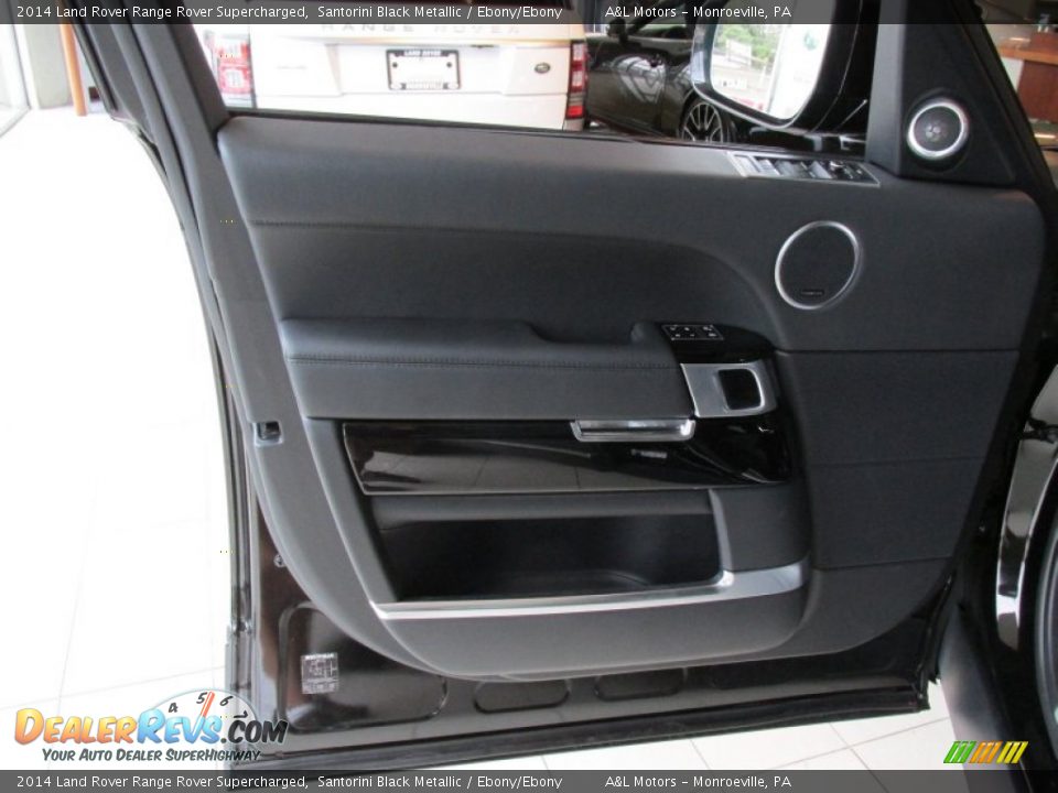 2014 Land Rover Range Rover Supercharged Santorini Black Metallic / Ebony/Ebony Photo #8