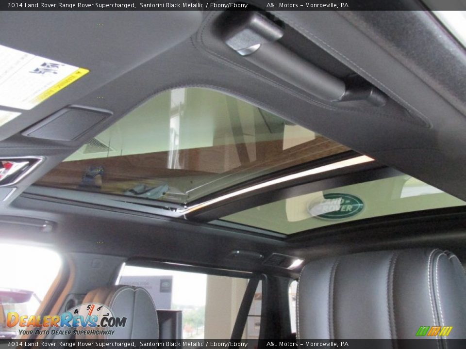 2014 Land Rover Range Rover Supercharged Santorini Black Metallic / Ebony/Ebony Photo #9