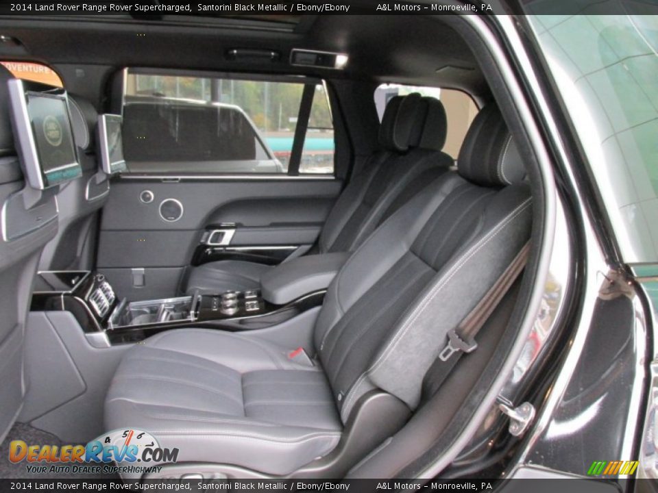 2014 Land Rover Range Rover Supercharged Santorini Black Metallic / Ebony/Ebony Photo #11
