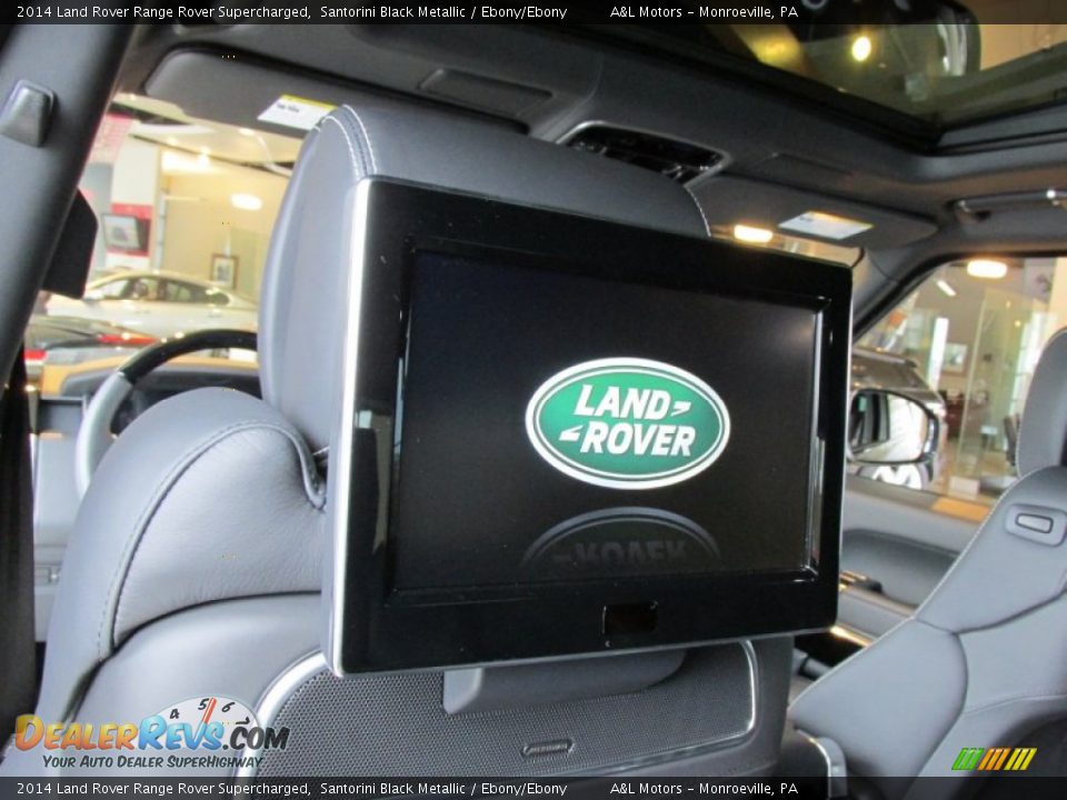 2014 Land Rover Range Rover Supercharged Santorini Black Metallic / Ebony/Ebony Photo #12