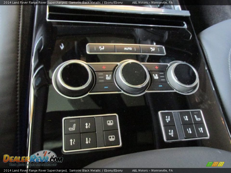 2014 Land Rover Range Rover Supercharged Santorini Black Metallic / Ebony/Ebony Photo #13