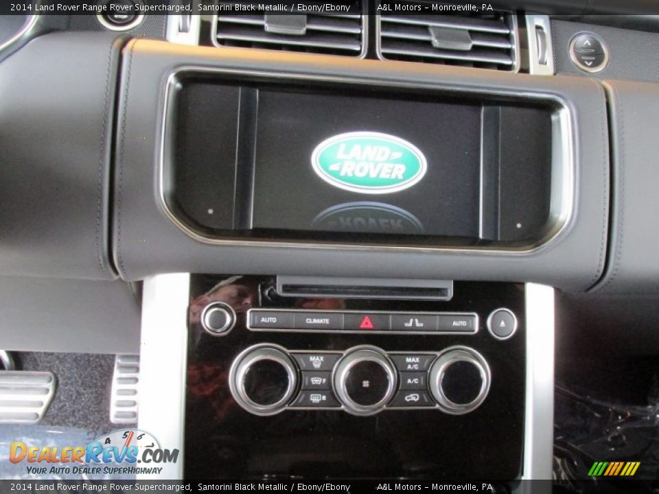 2014 Land Rover Range Rover Supercharged Santorini Black Metallic / Ebony/Ebony Photo #15