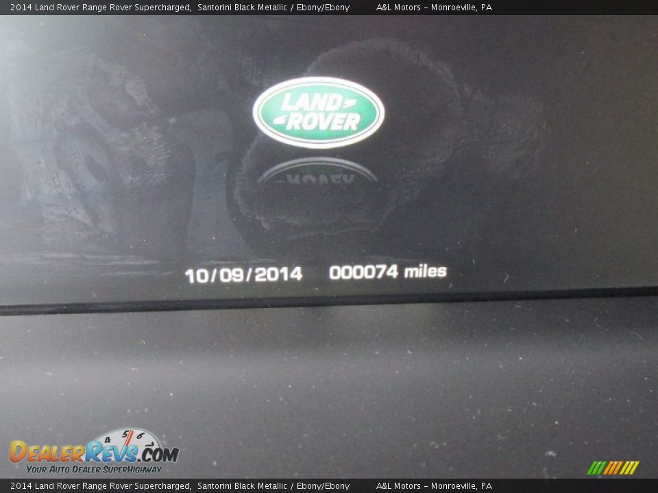 2014 Land Rover Range Rover Supercharged Santorini Black Metallic / Ebony/Ebony Photo #20