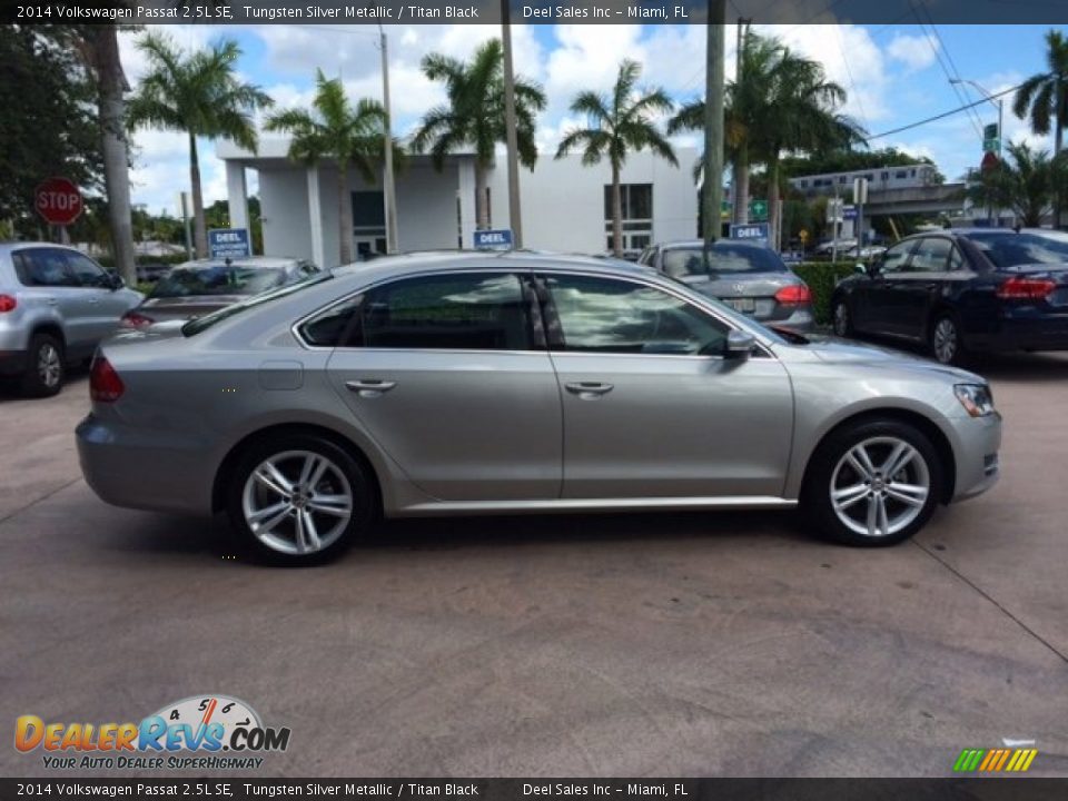 2014 Volkswagen Passat 2.5L SE Tungsten Silver Metallic / Titan Black Photo #6