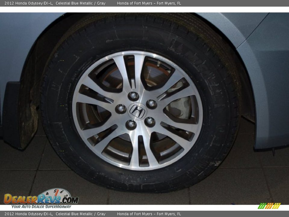 2012 Honda Odyssey EX-L Celestial Blue Metallic / Gray Photo #4