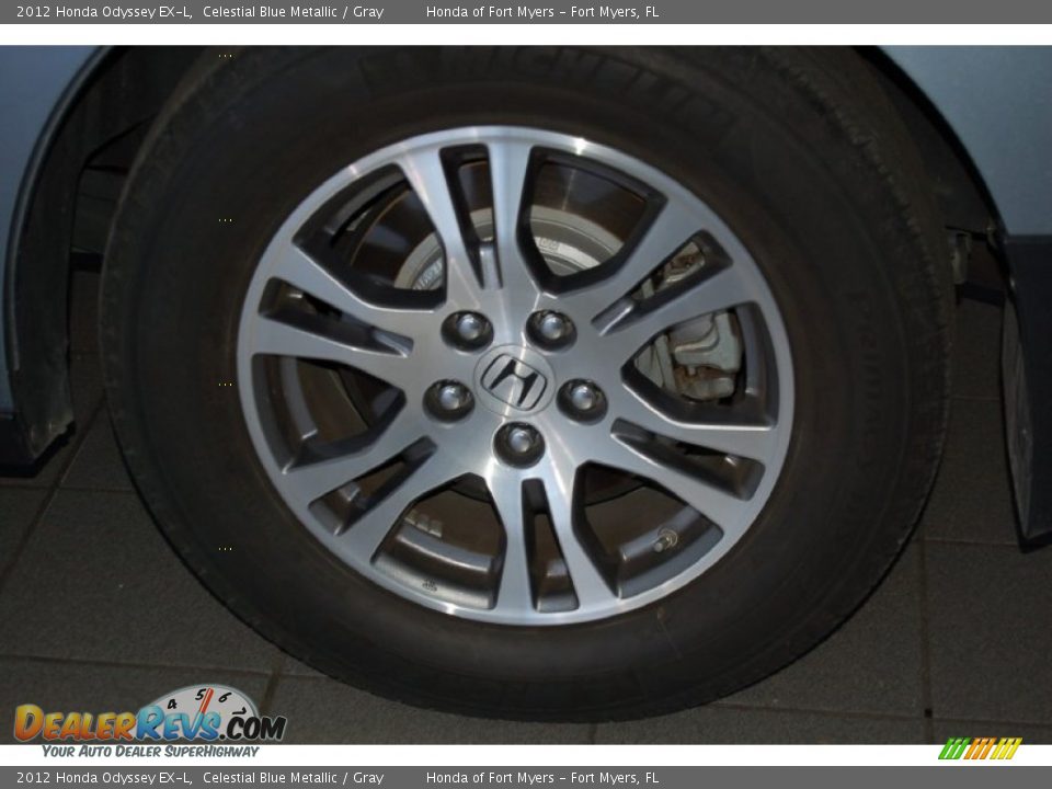 2012 Honda Odyssey EX-L Celestial Blue Metallic / Gray Photo #9