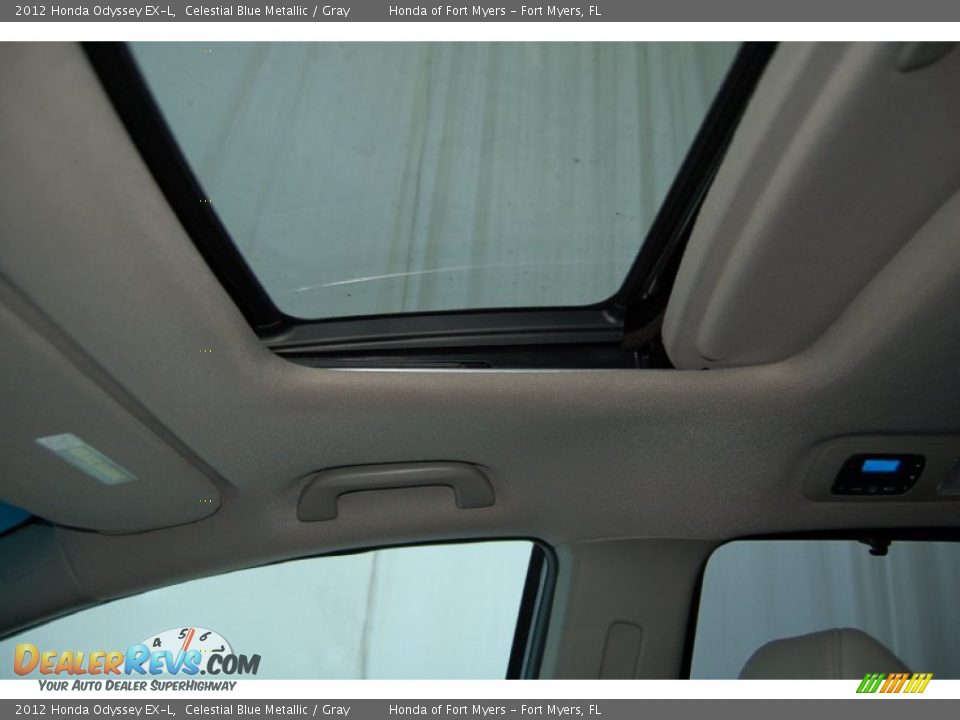 2012 Honda Odyssey EX-L Celestial Blue Metallic / Gray Photo #17