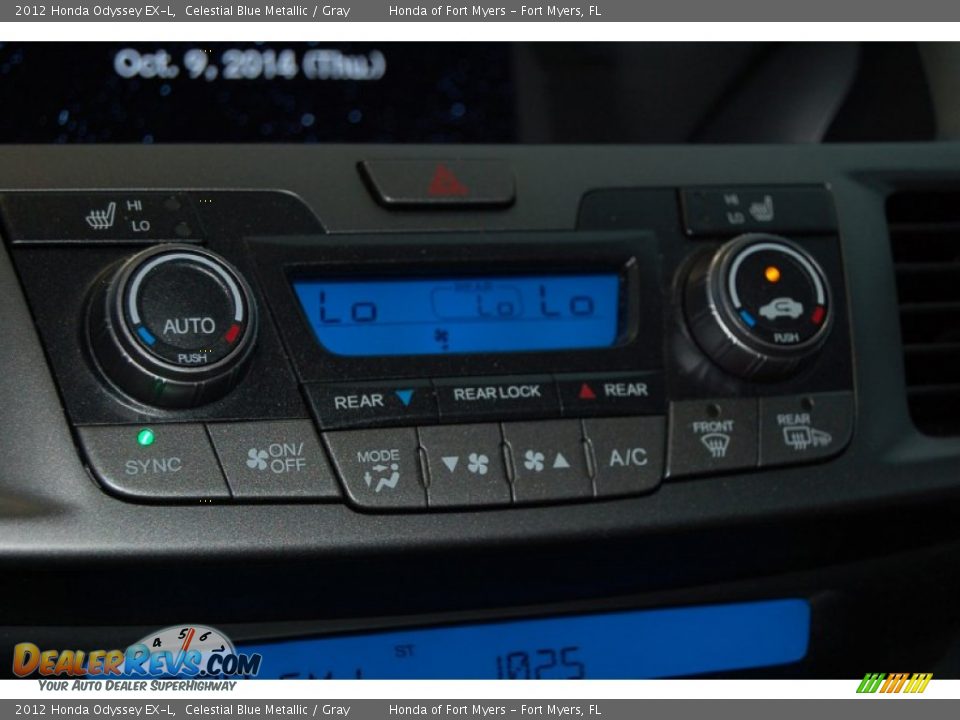 2012 Honda Odyssey EX-L Celestial Blue Metallic / Gray Photo #22