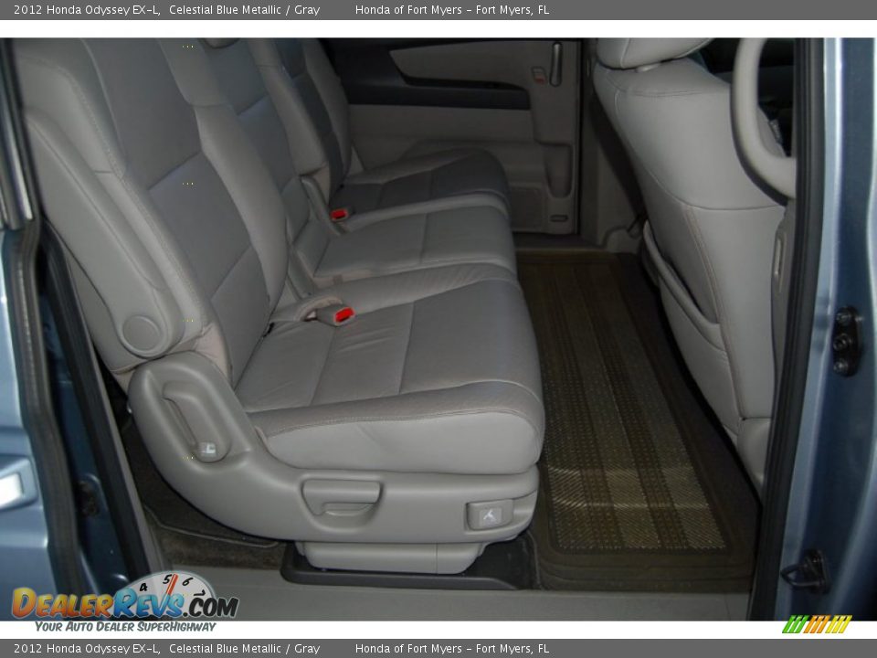 2012 Honda Odyssey EX-L Celestial Blue Metallic / Gray Photo #32