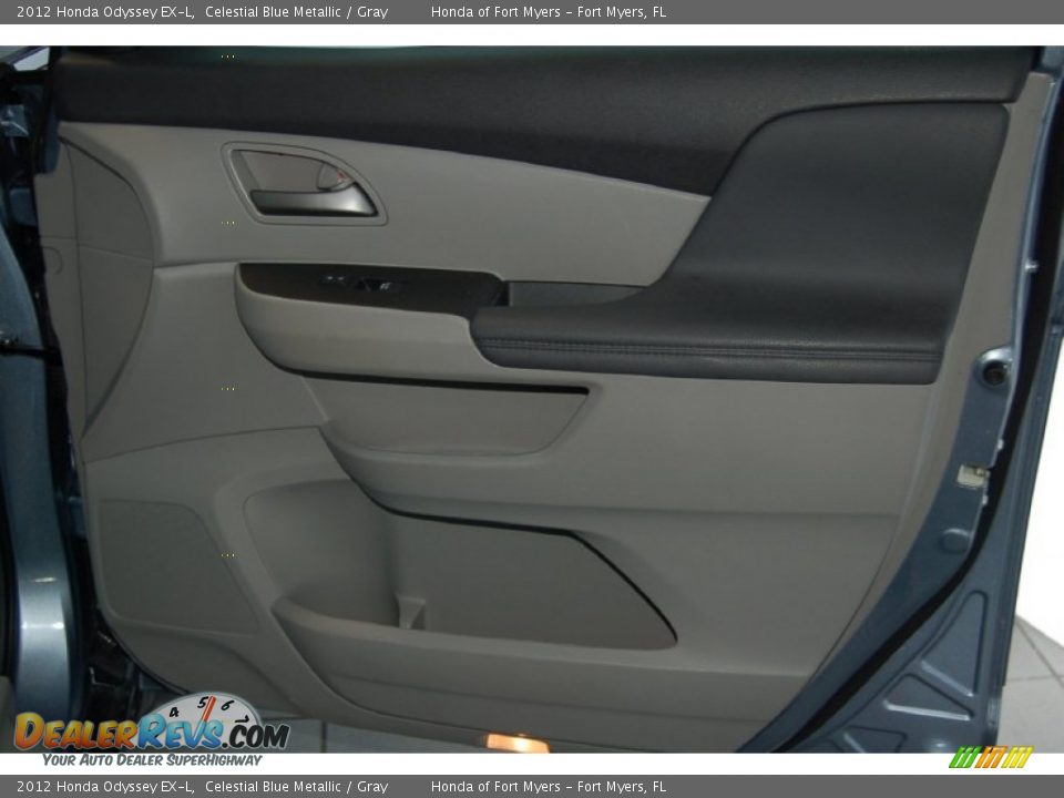 2012 Honda Odyssey EX-L Celestial Blue Metallic / Gray Photo #33