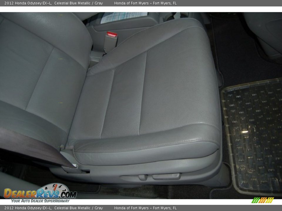 2012 Honda Odyssey EX-L Celestial Blue Metallic / Gray Photo #35