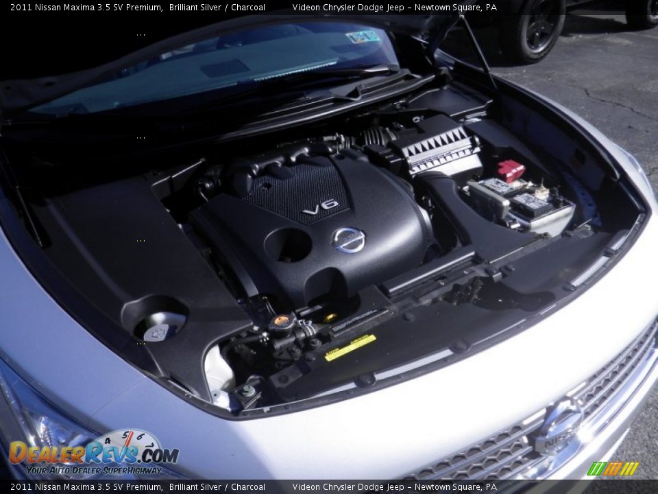 2011 Nissan Maxima 3.5 SV Premium Brilliant Silver / Charcoal Photo #14