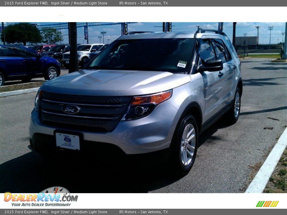 2015 Ford Explorer FWD Ingot Silver / Medium Light Stone Photo #1